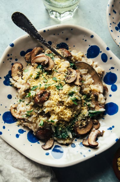 Easy Vegan Instant Pot Mushroom Risotto