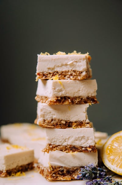 Creamy Vegan Lemon Bars