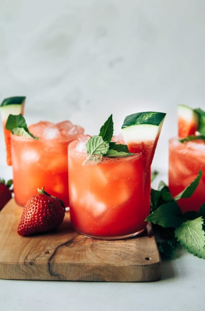 Sparkling Strawberry Watermelon Limeade