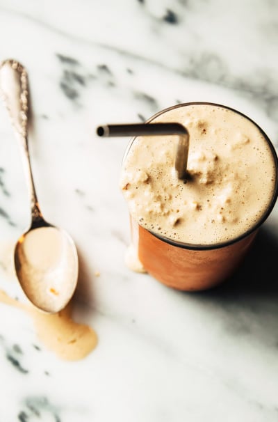 Ridiculously Good Tahini Date Shake with Coffee