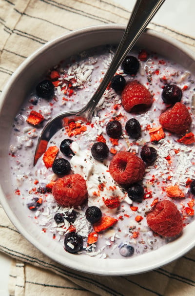 Blueberry & Coconut Bircher Muesli