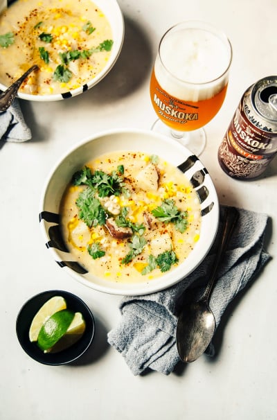 Harvest Corn and White Bean Chowder