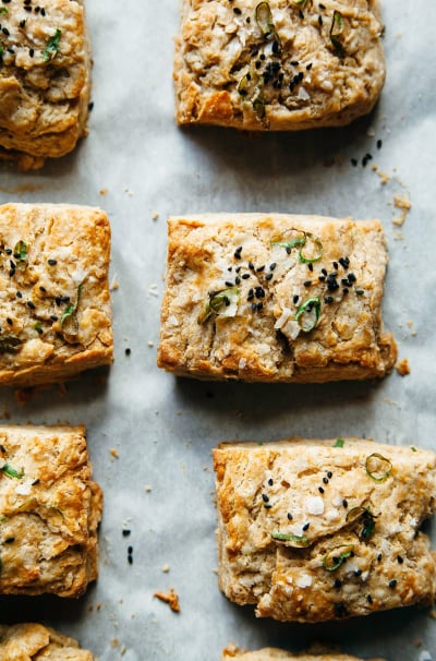 Very Good Vegan Biscuits with Miso & Green Onions