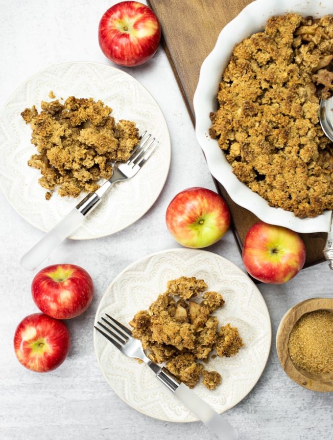 Healthy Vegan Apple Crisp (Gluten-free)