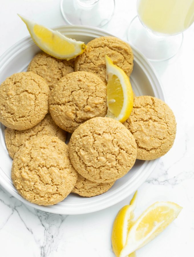 Easy Vegan Lemon Cookies (Gluten-free, ONLY 8 Ingredients!)