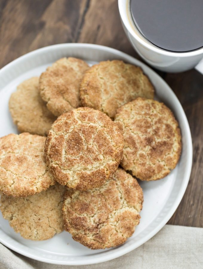 Vegan Snickerdoodles (Gluten-free, Oil-free)