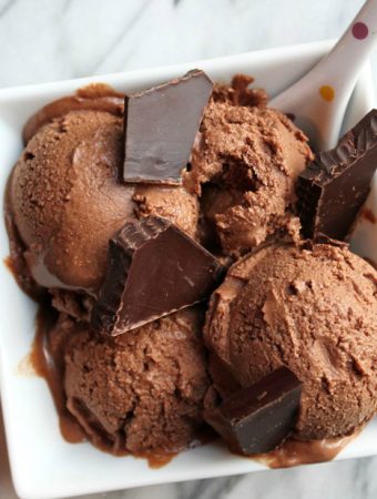 Vegan Chocolate Tahini Ice Cream