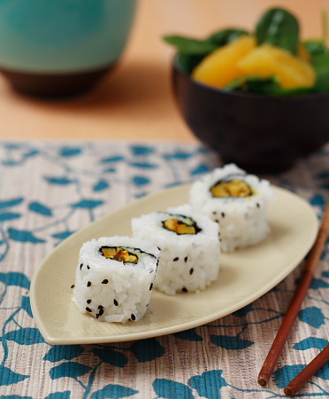 Curried Tempeh Sushi