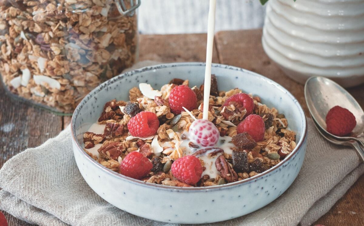 Homemade Cinnamon And Pecan Granola