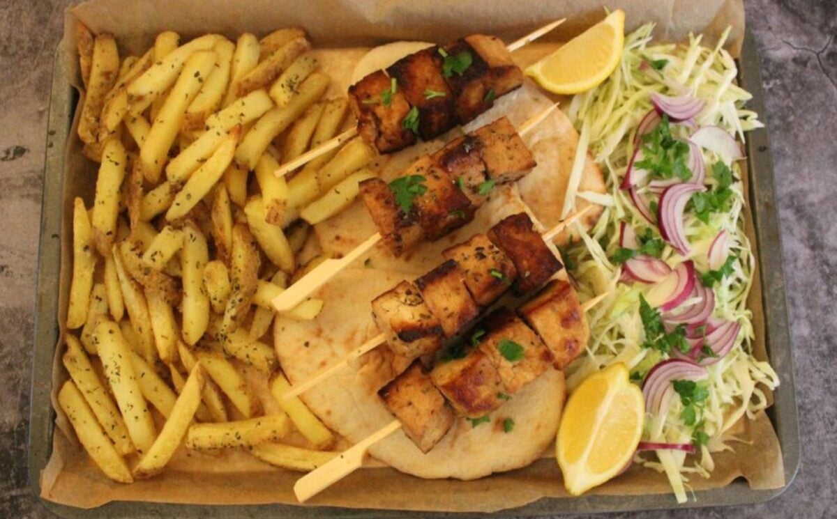 How to Make Vegan Cypriot Souvlaki