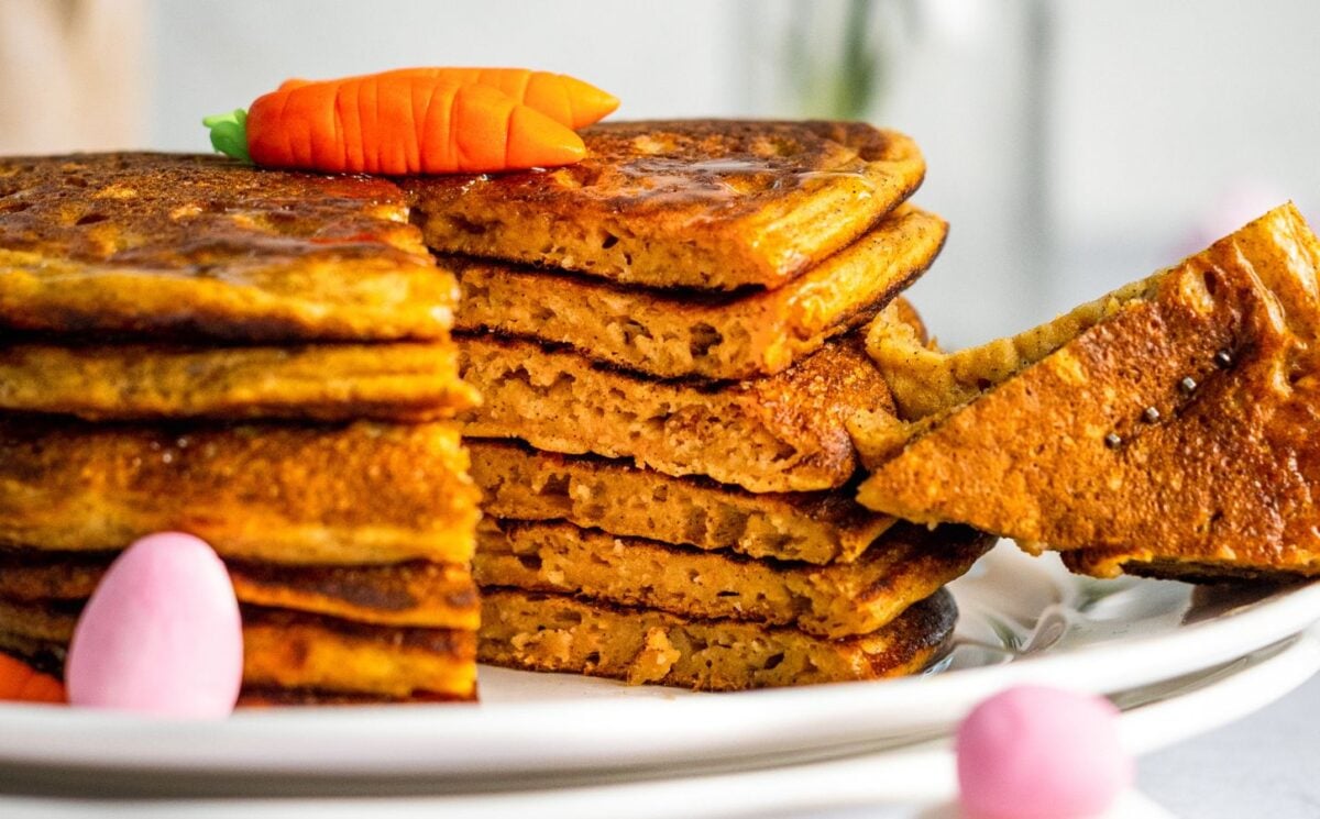 Upgrade Pancake Day With These Vegan Carrot Cake Pancakes