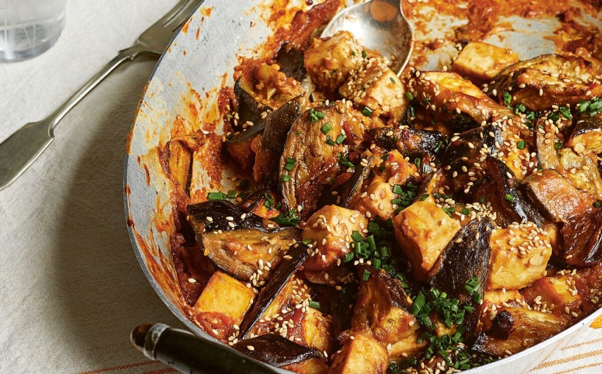 Protein-Packed Sticky Miso Aubergine And Smoked Tofu
