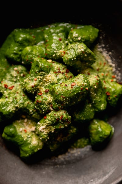 Vegan Potato Gnocchi with Kale Sauce