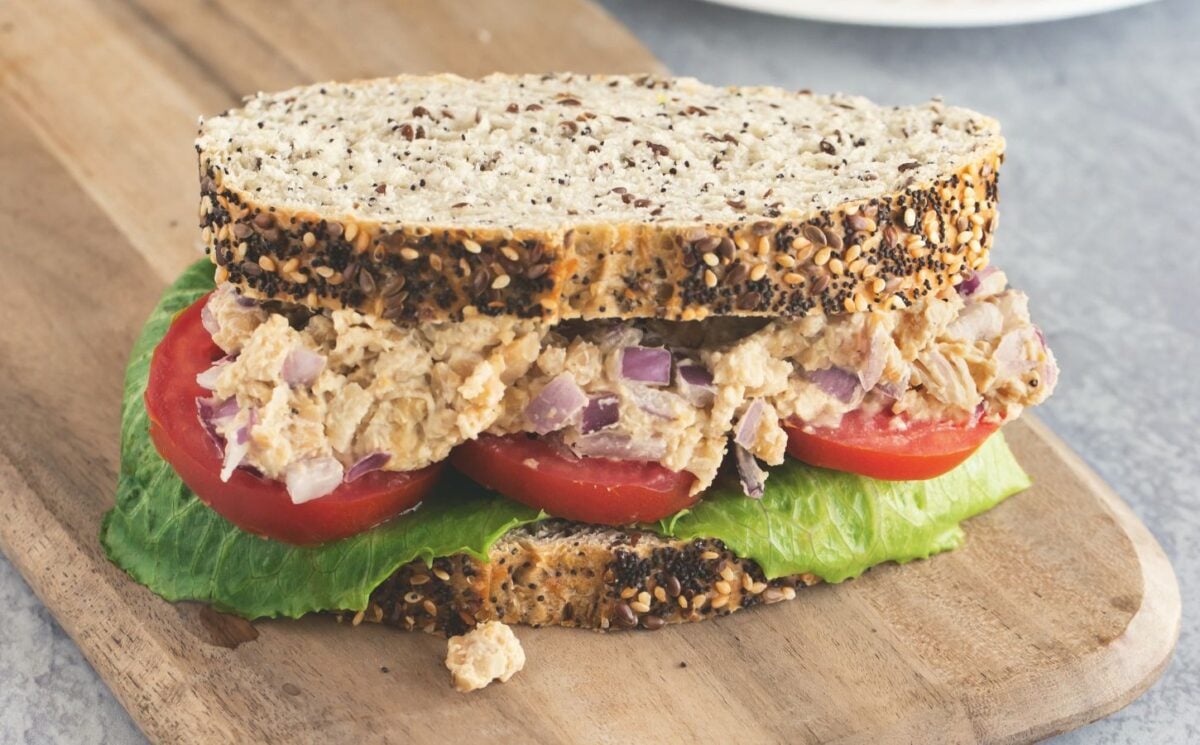 20-Minute Caesar Smashed Chickpea Sandwiches