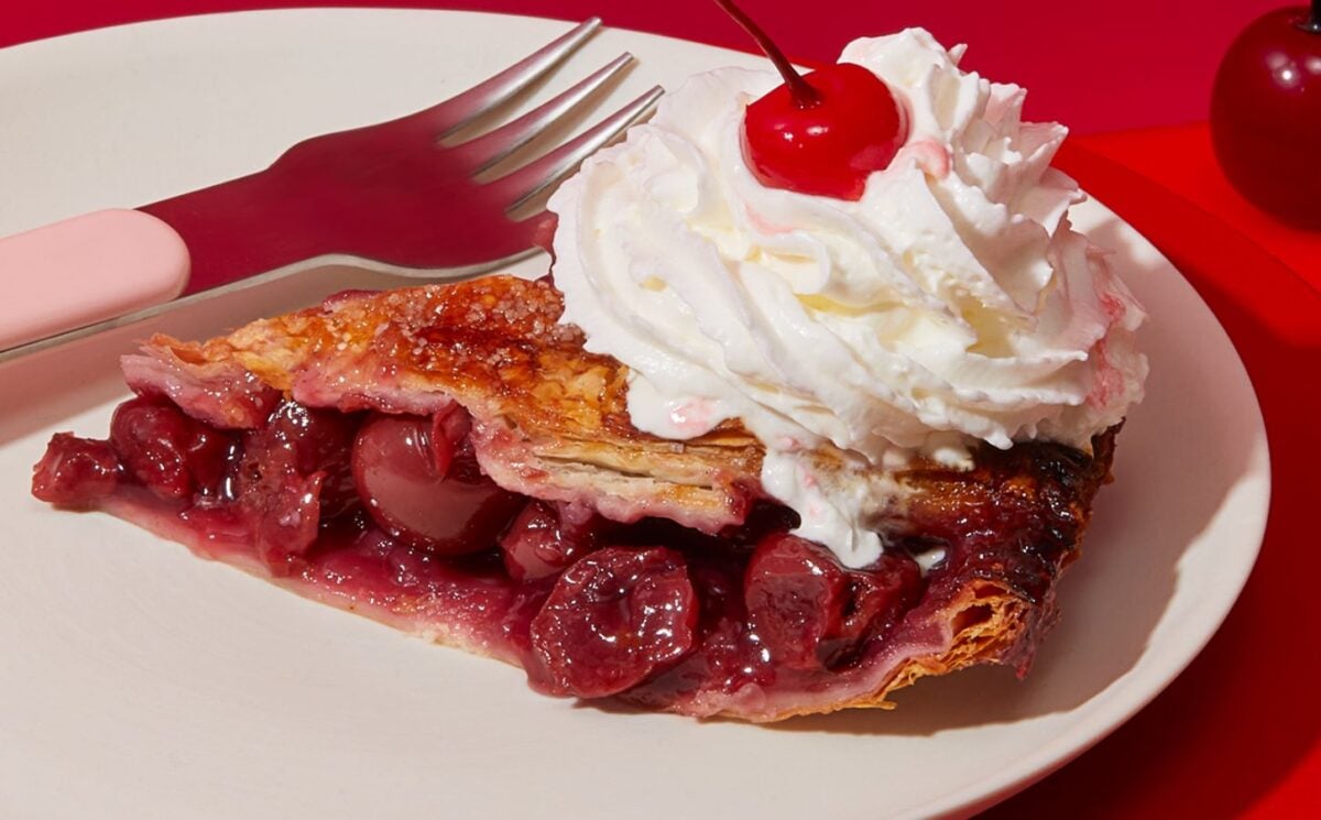Vegan Cherry Pie With Dairy-Free Whipped Cream