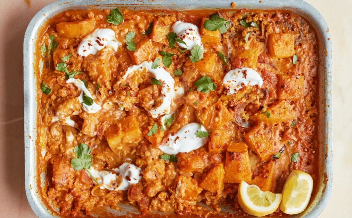 Oven-Roasted Squash And Tomato Dhal