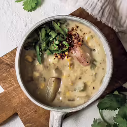 Creamy Vegan Corn Chowder With JalapeÃ±os