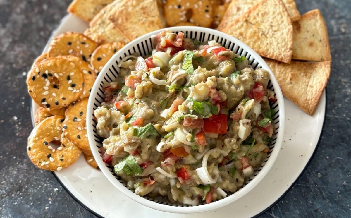 Roasted Aubergine Salad