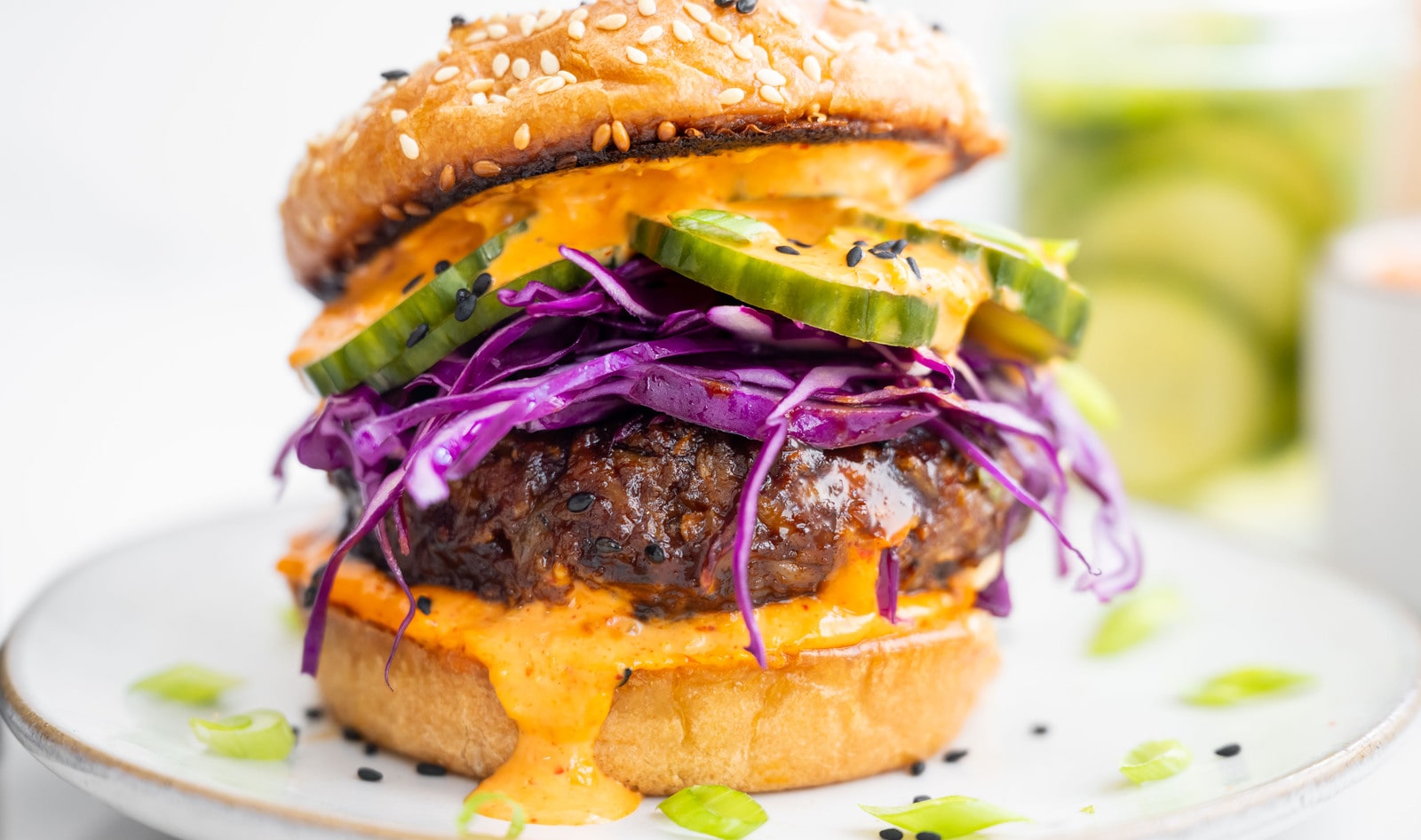 Korean BBQ High-Protein Burgers
