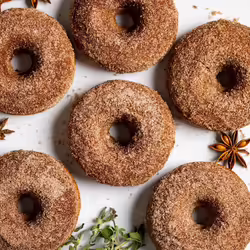 Vegan Baked Apple Cider Doughnuts