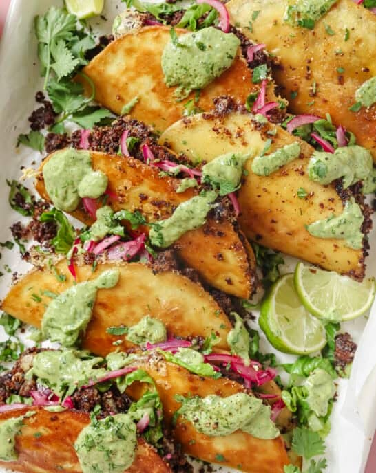 Crispy Black Bean Tacos