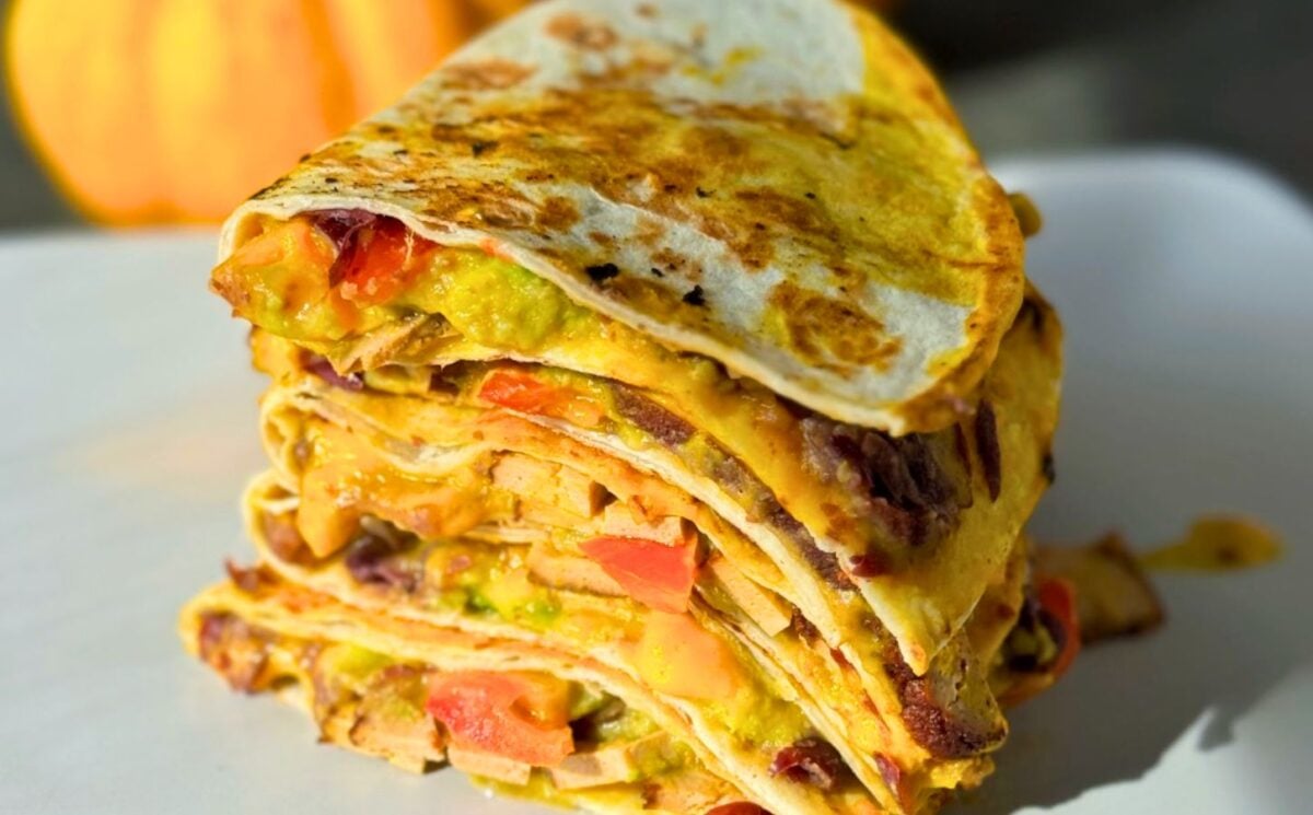 Easy 15-Minute Quesadillas With Pumpkin Cheese