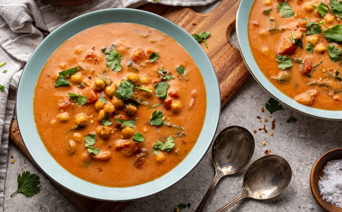 Chickpea Masala Tomato Soup