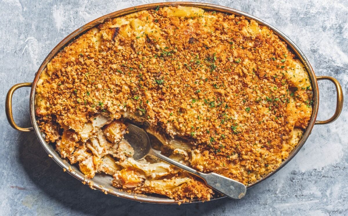 Baked Ziti Alfredo (Dairy-Free And Vegan)