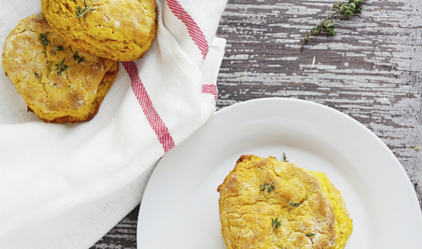 Vegan Sweet Potato Herbed Biscuits