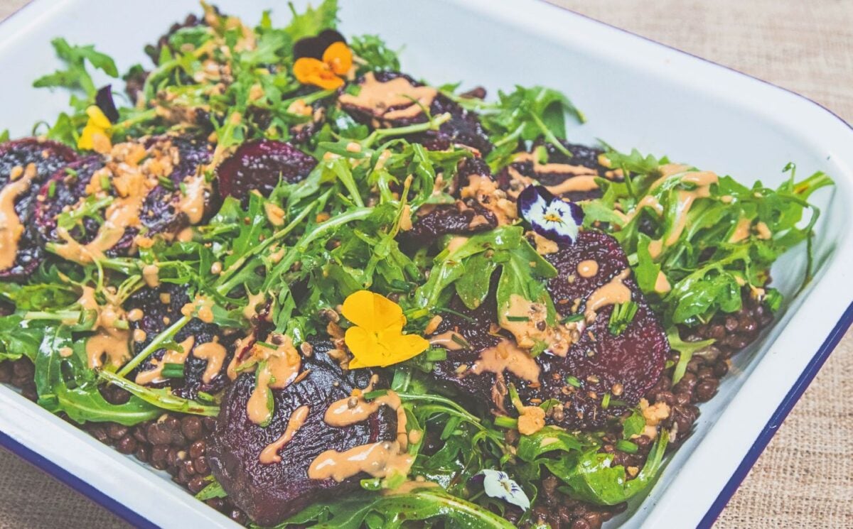 Spicy Lentils And Beetroot Salad