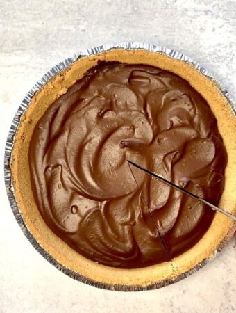 5 Ingredient Vegan Chocolate Pumpkin Pie