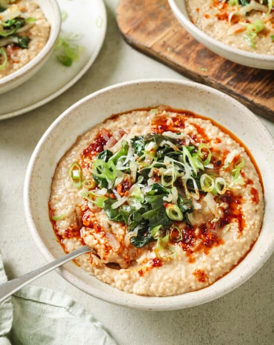 Savory Oatmeal with Chili Crisp