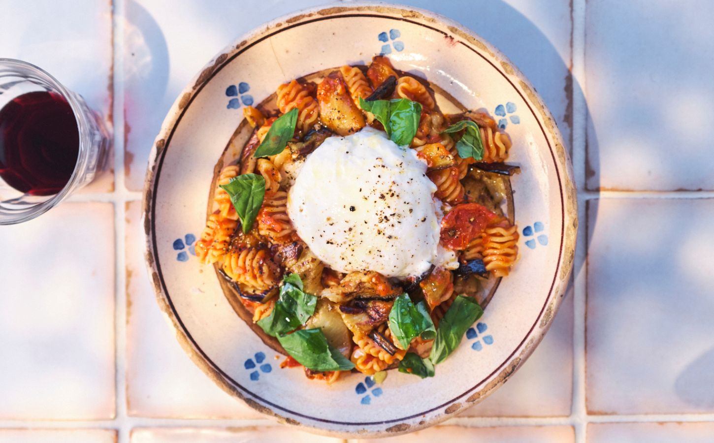 Pasta Alla Norma With Vegan Burrata