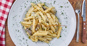 This one-pot vegan mushroom pasta is pure comfort in a bowl