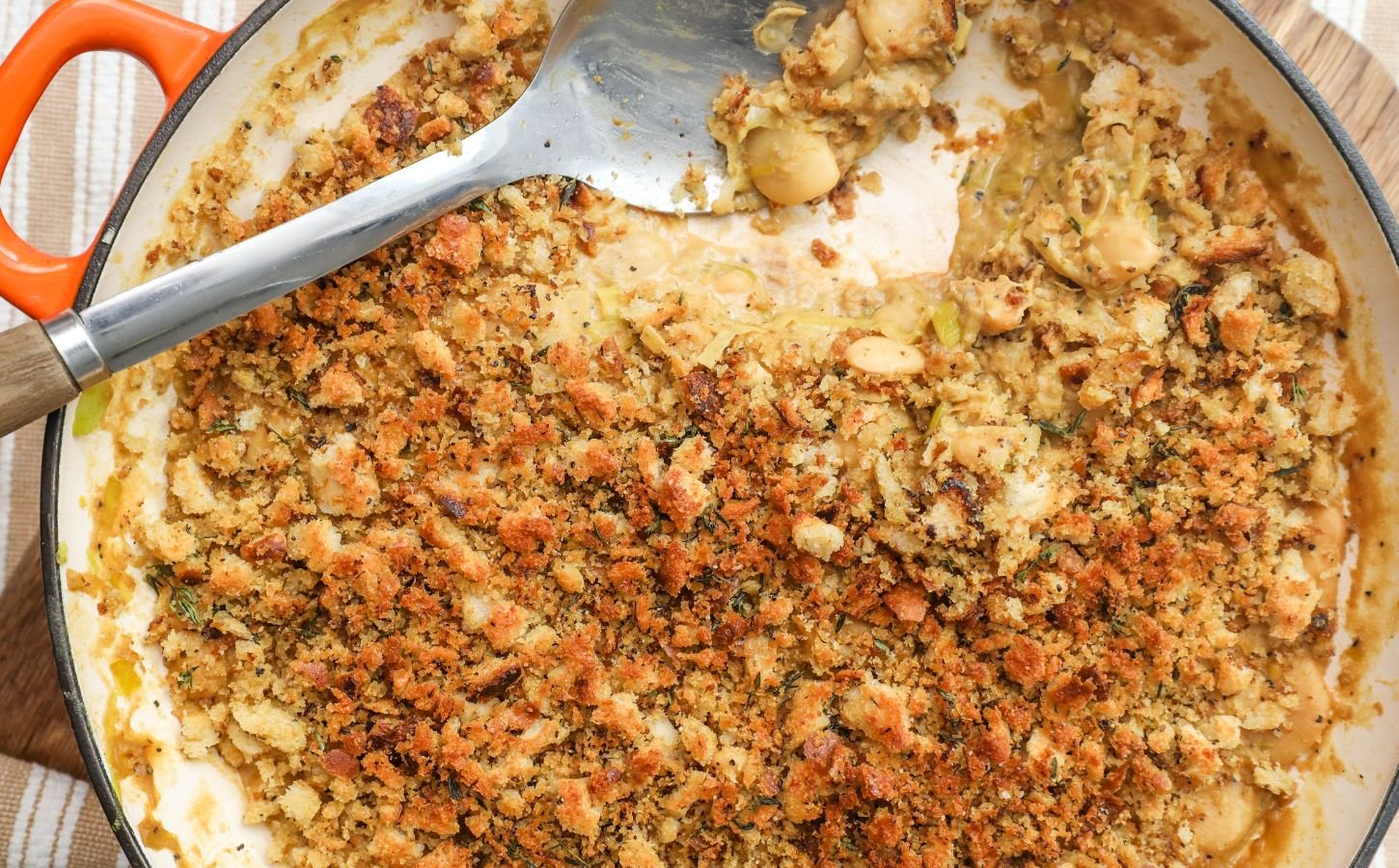 Try This Miso Mustard Butter Bean Bake