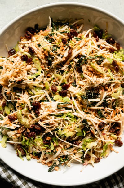 Crisp Celery Root Salad with Peanut Vinaigrette & Apple