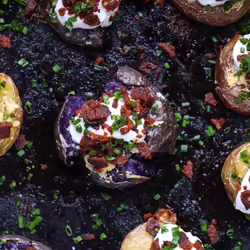 Vegan Smashed and Loaded Potatoes