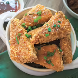 Vegan Spicy Oven-Fried Tofu