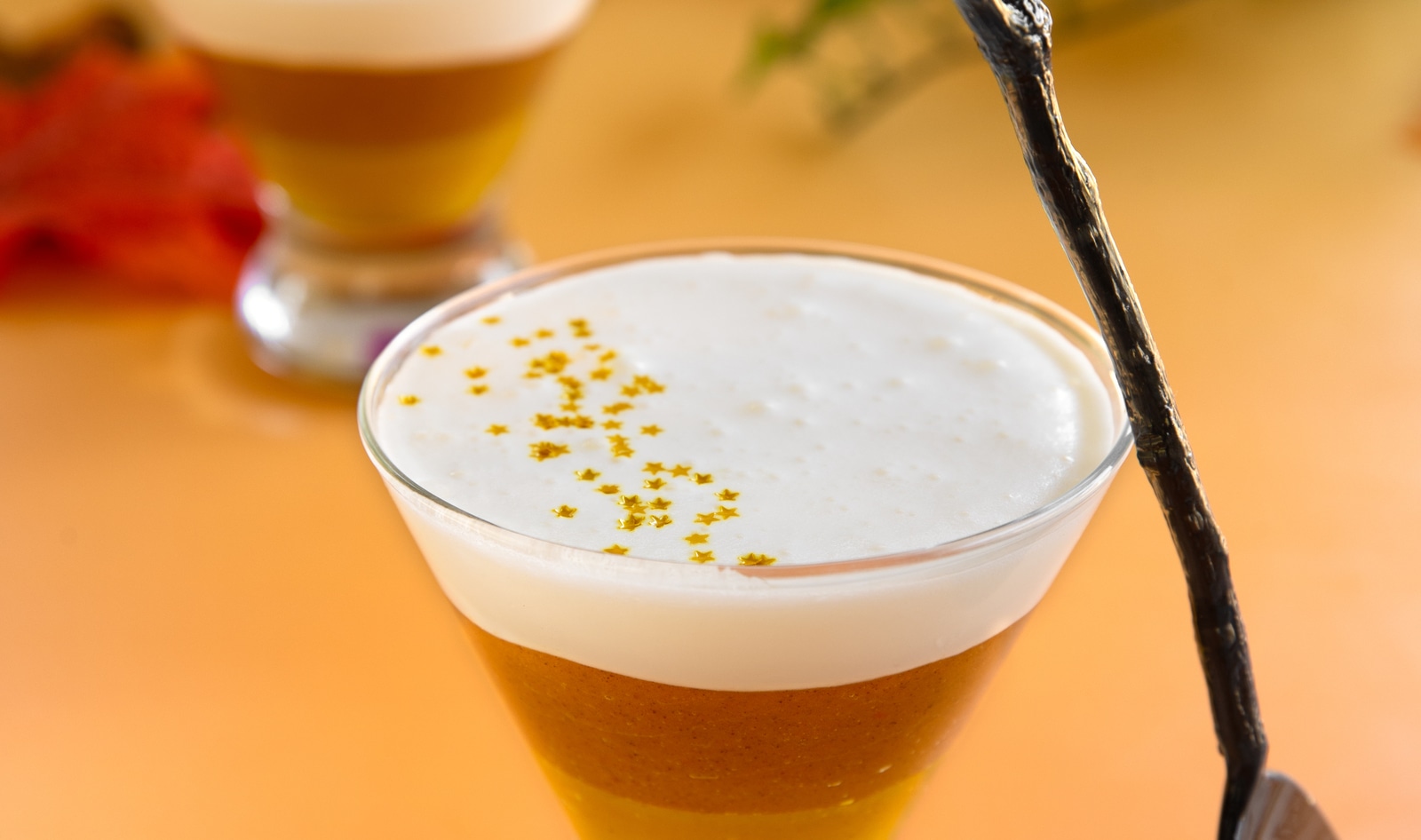 Vegan Candy Corn Pumpkin Pudding