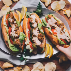 Crispy Vegan Oyster Mushroom PoâBoy