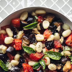 Pillowy Vegan Gnocchi WithÂ Roasted Eggplant and Tomato