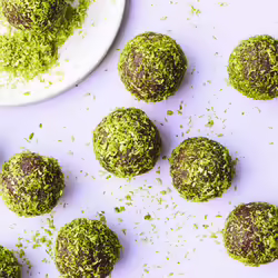 Vegan Matcha Chocolate Coconut Balls