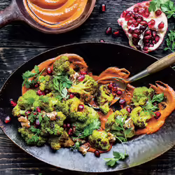 Vegan Curried Cauliflower With MuhammaraÂ 
