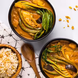 Filipinx-Inspired Vegan Peanut Vegetable Stew