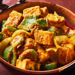 Indian Tofu With Garlicky Tomato Gravy