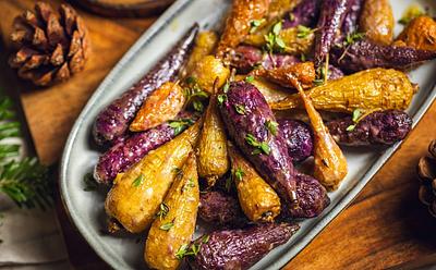 Glazed Rainbow Carrots