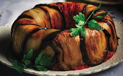 Festive Eggplant And Tomato Rice Bake