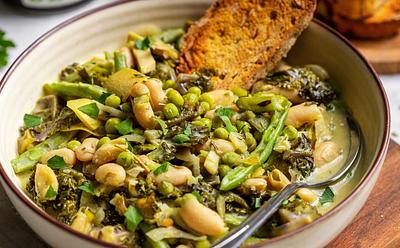 Protein-Packed Green Cannellini Bean Stew