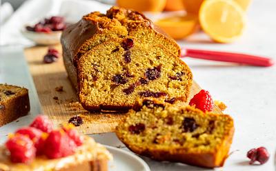 Cranberry And Orange Breakfast Loaf