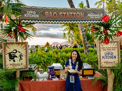 Vegan Fat Startup & Disney Team Up to Serve ‘Piggy Baos’ at Moana 2 World Premiere